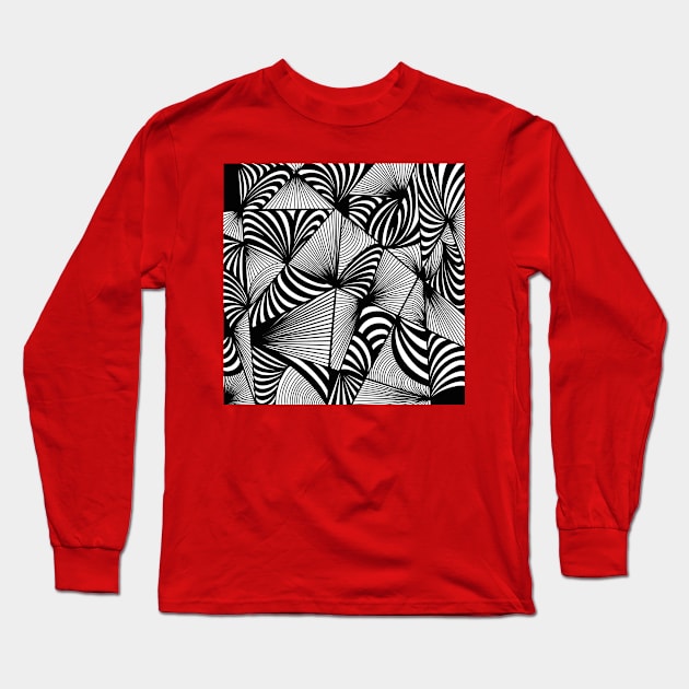 Hypnotic Stripes Long Sleeve T-Shirt by MJDiesl